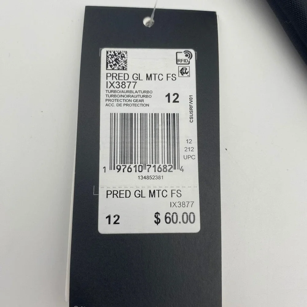 Adidas Adult Unisex Match Fingersave Predator Pink Black Goalkeeper Gloves Sz 12